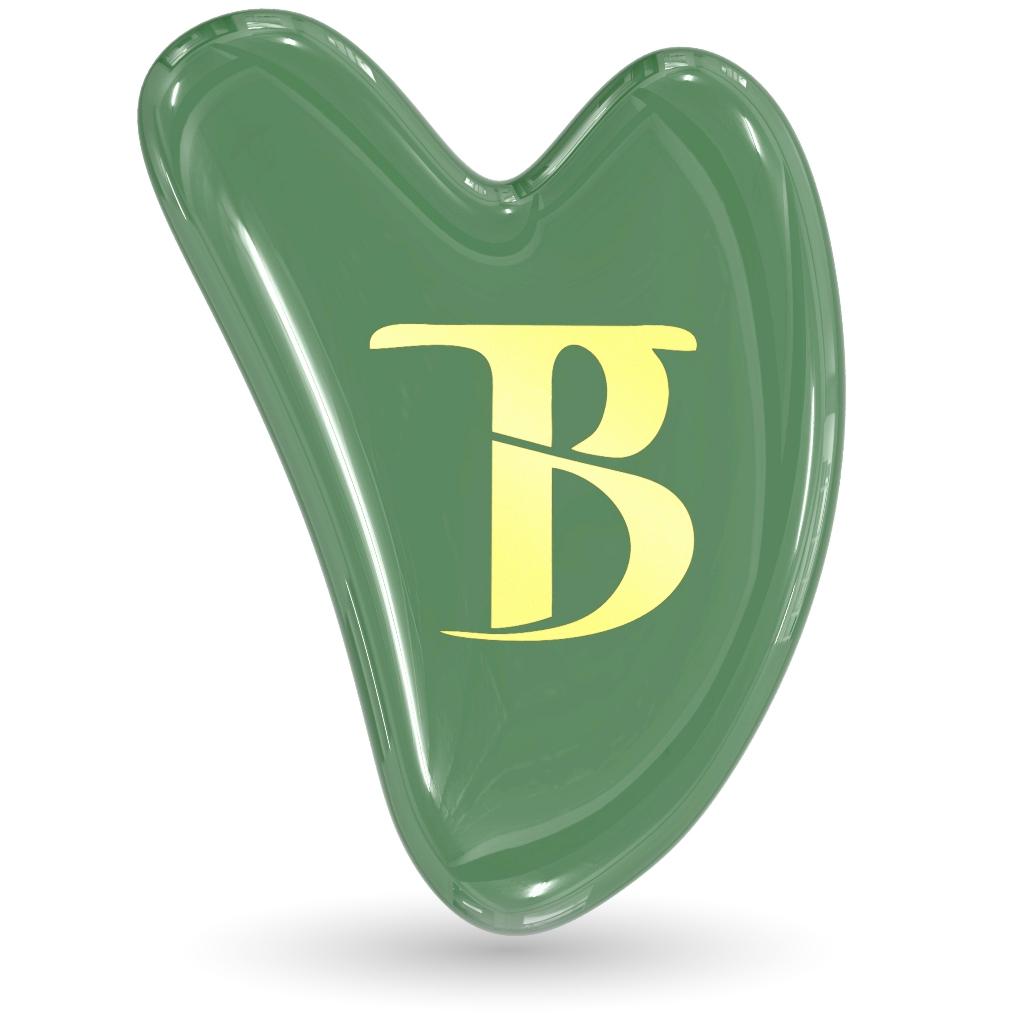 Шкребок гуа-ша з авантюрину *Уцінка - BLACKTOUCH