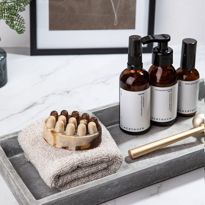 Твердий скраб для тіла Hard- Масажне антицелюлітне мило - Кава з молоком - BLACKTOUCH