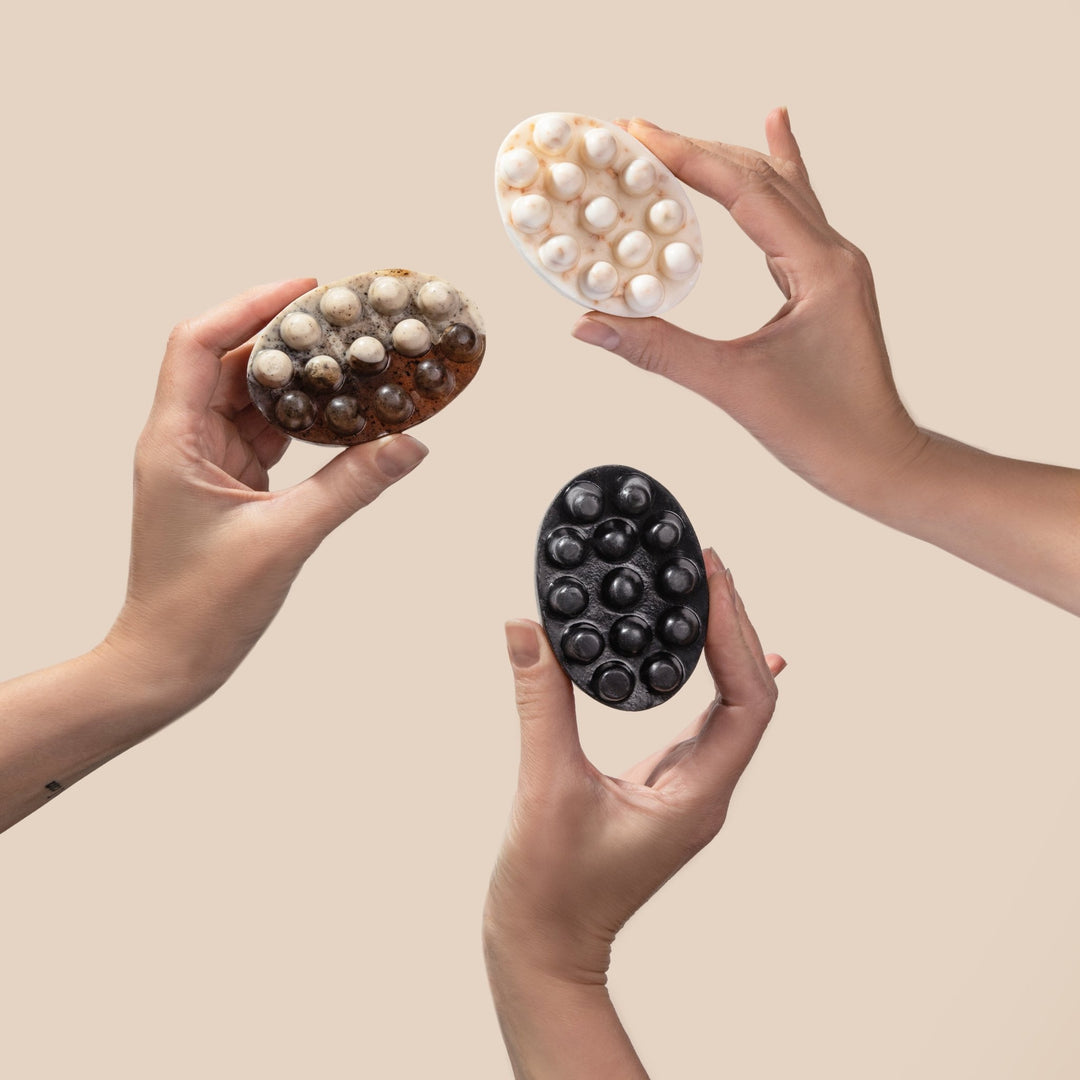 Твердий скраб для тіла Hard- Масажне антицелюлітне мило - Кава з молоком - BLACKTOUCH