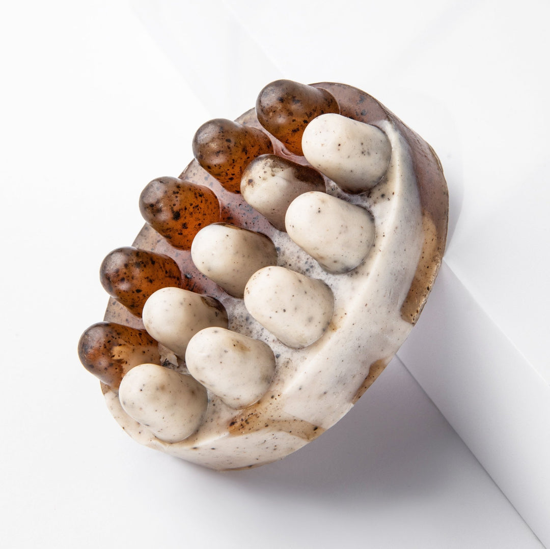 Твердий скраб для тіла Hard- Масажне антицелюлітне мило - Кава з молоком - BLACKTOUCH