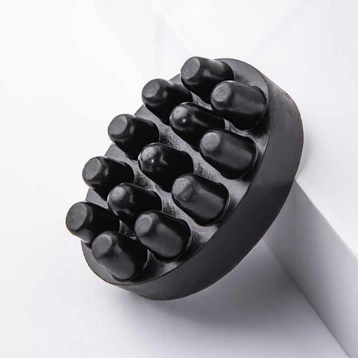 Твердий скраб для тіла medium - Масажне антицелюлітне мило - Бамбукове вугілля з маком - BLACKTOUCH